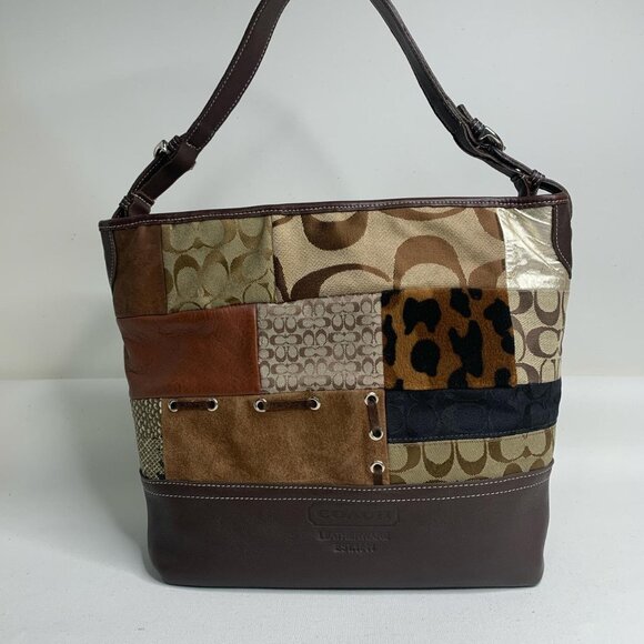 Vintage Coach brown and tan - Picture 1 of 8